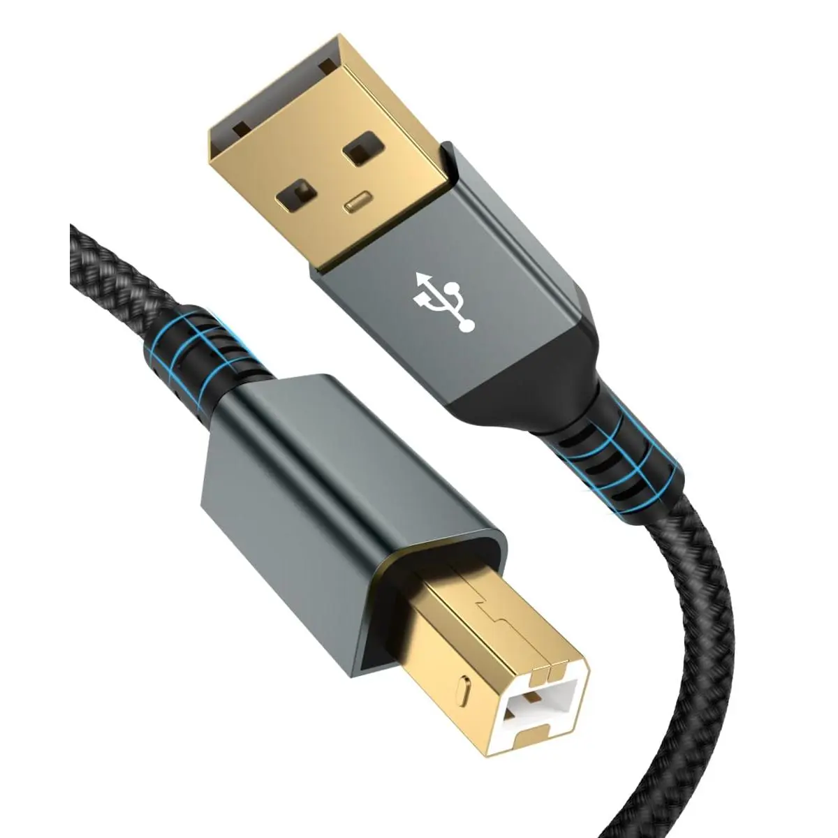 10FT USB Printer  - High Speed 2.0 Printer Cord, USB-B , B to A Scanner Cord Compatible with , , Epson, , , Lexmark, Xerox, , Piano, DAC
