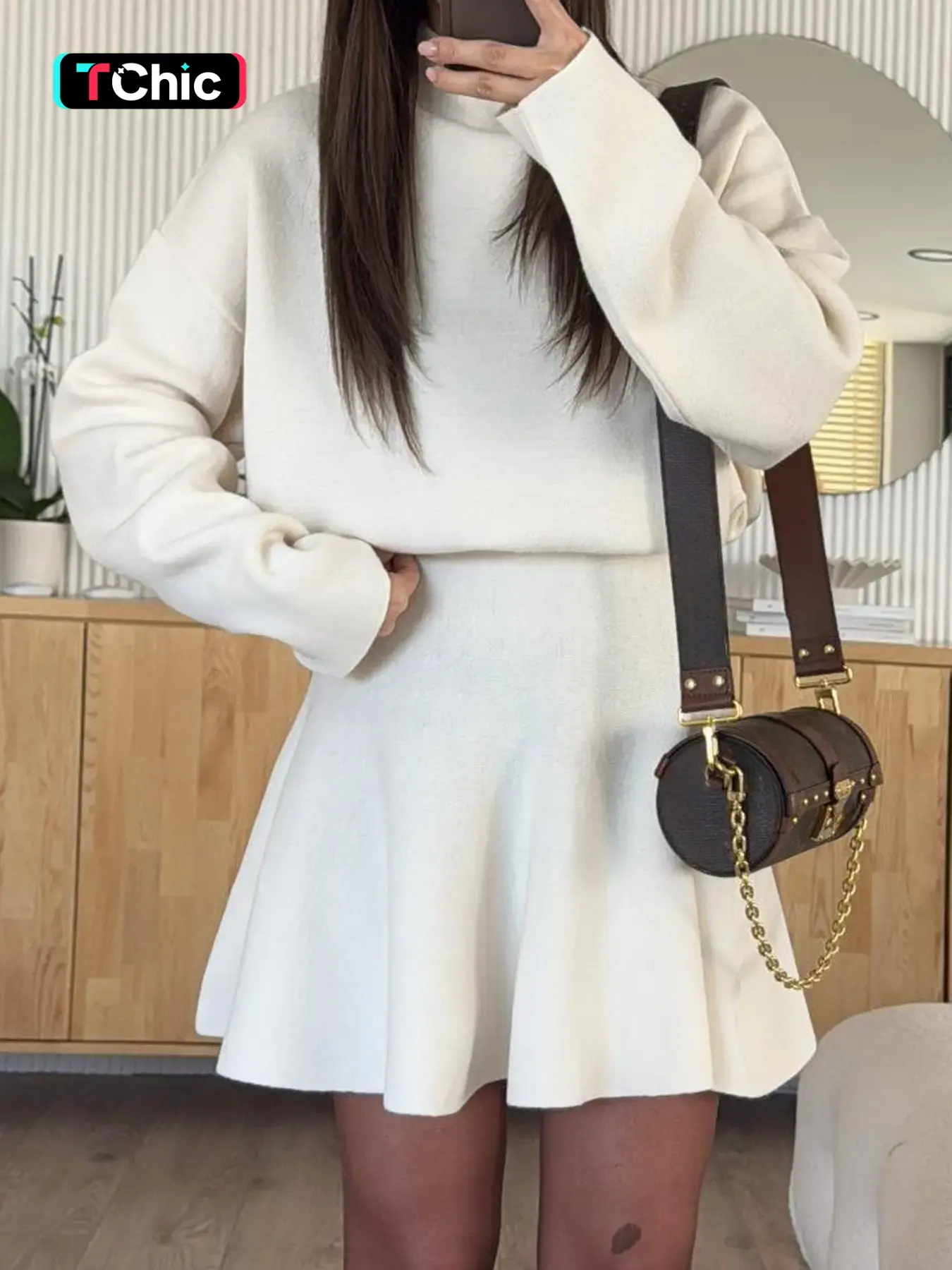 Elegant Casual Plain Color Sweater Dress for Women, Fitted Long Sleeve Knitwear, Perfect for Fall, Valentine's Day, and Vacations