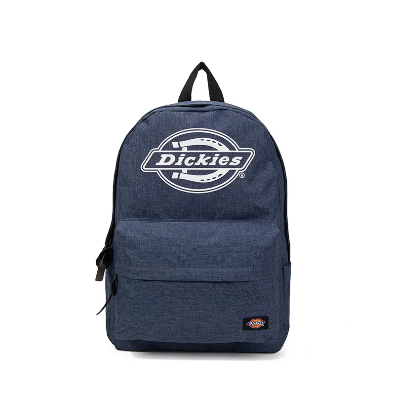 Dickies Fashion Letter Logo Backpack – Unisex Polyester Backpack in Denim Blue
