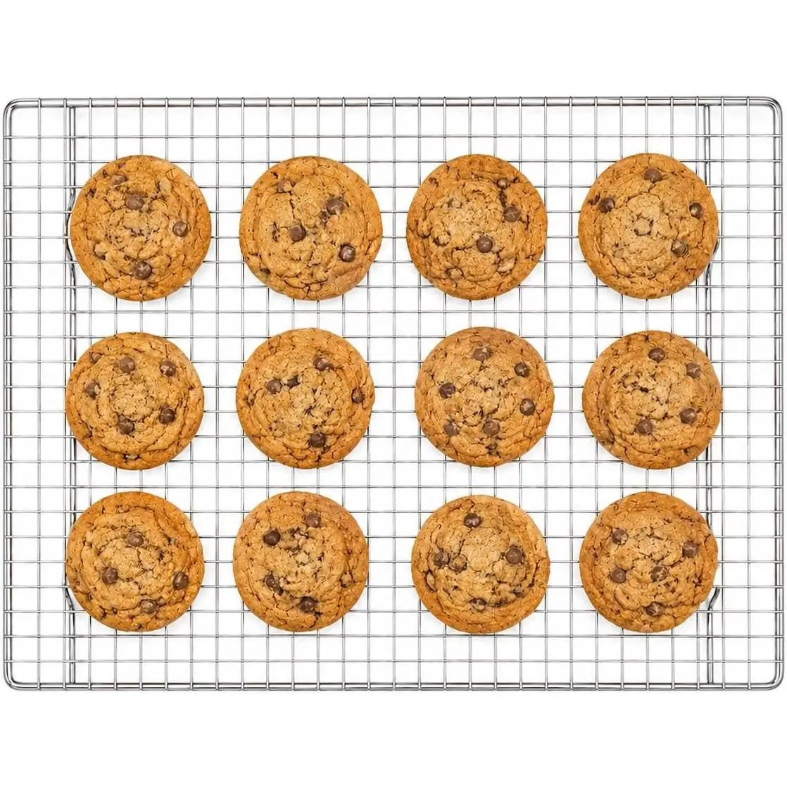 Professional Cooling Rack, Heavy Duty Steel, Fits Half Sheet Pans, 16.5 x 11.875 x 0.625-Inches