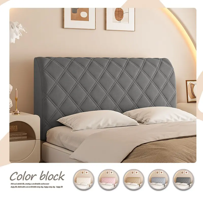 Elastic Full-Size Headboard Cover, Anti-Collision Dustproof, Universal Fit, All Seasons, Soft Washable Bed Protector