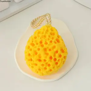 1 Pcs Honeycomb Bath Loofah Sponge, Super Soft Quickly Foaming Gentle Exfoliating Body Scrubber Daily Bathing Tool
