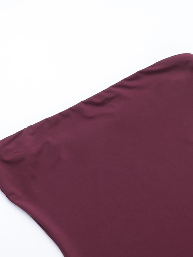 Elegant Plain Slim-Fitting A-Line Dress, Sexy Style Backless Design, Perfect for Casual & Party Wear, Women's Fashion Clothing