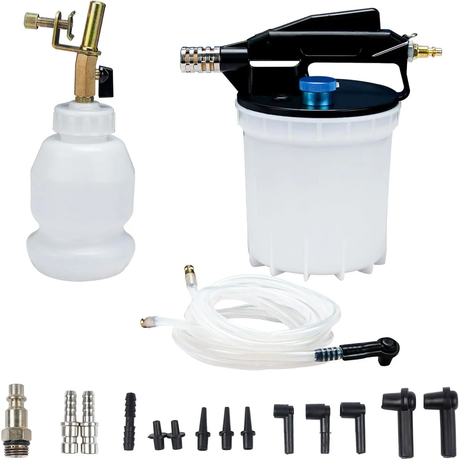 Vacuum  Bleeder Kit with 2L  Fluid Extractor 1L Refilling Bottle & Adapters Pneumatic Bleeder Tool