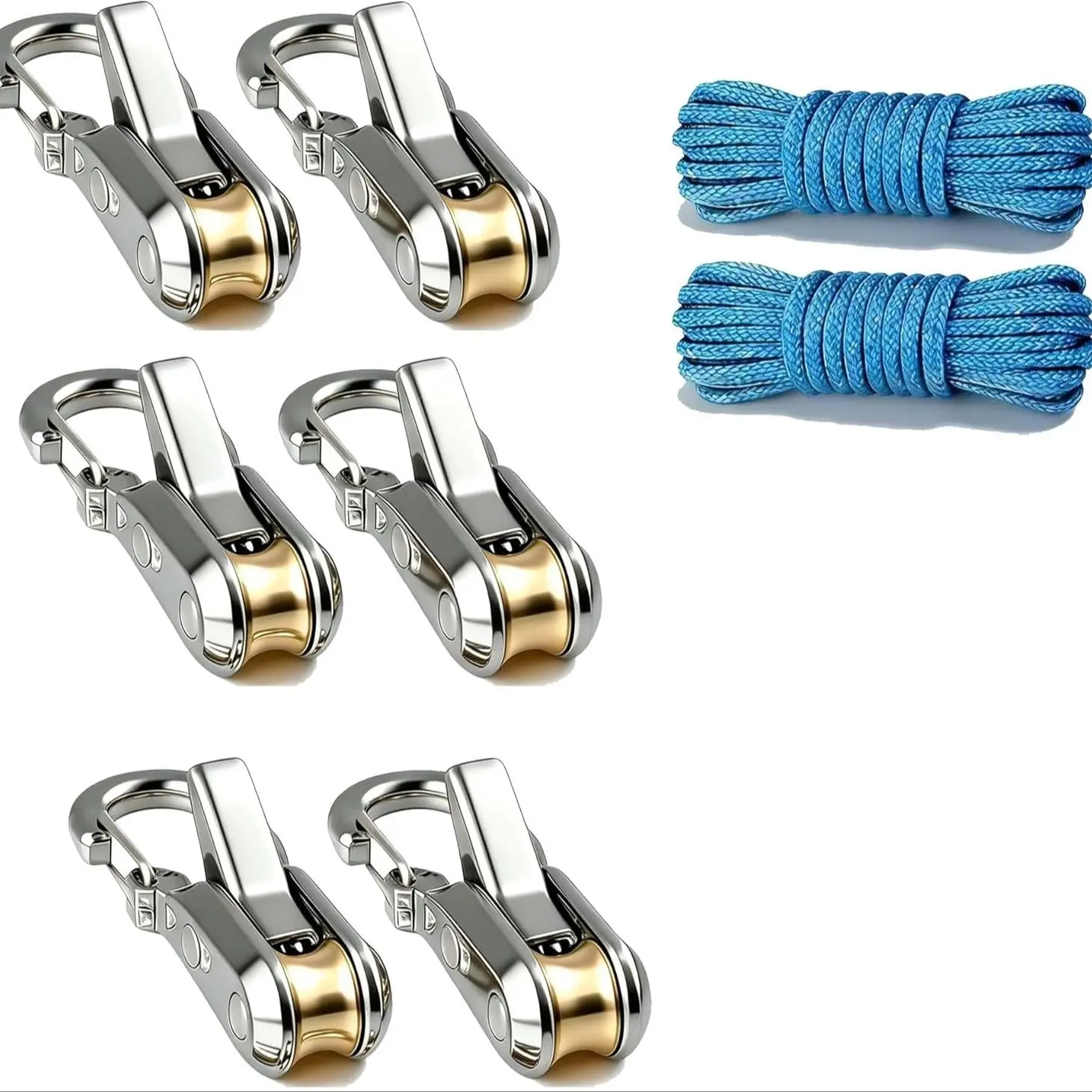 Upgrade Rope Rollers,Paracord Tensioner & Reflective Nylon Cord – Versatile Tightening and Cinching Tool for Camping, Tarps, Guy Lines, Boating & Outdoor Gear Home Tie-Down