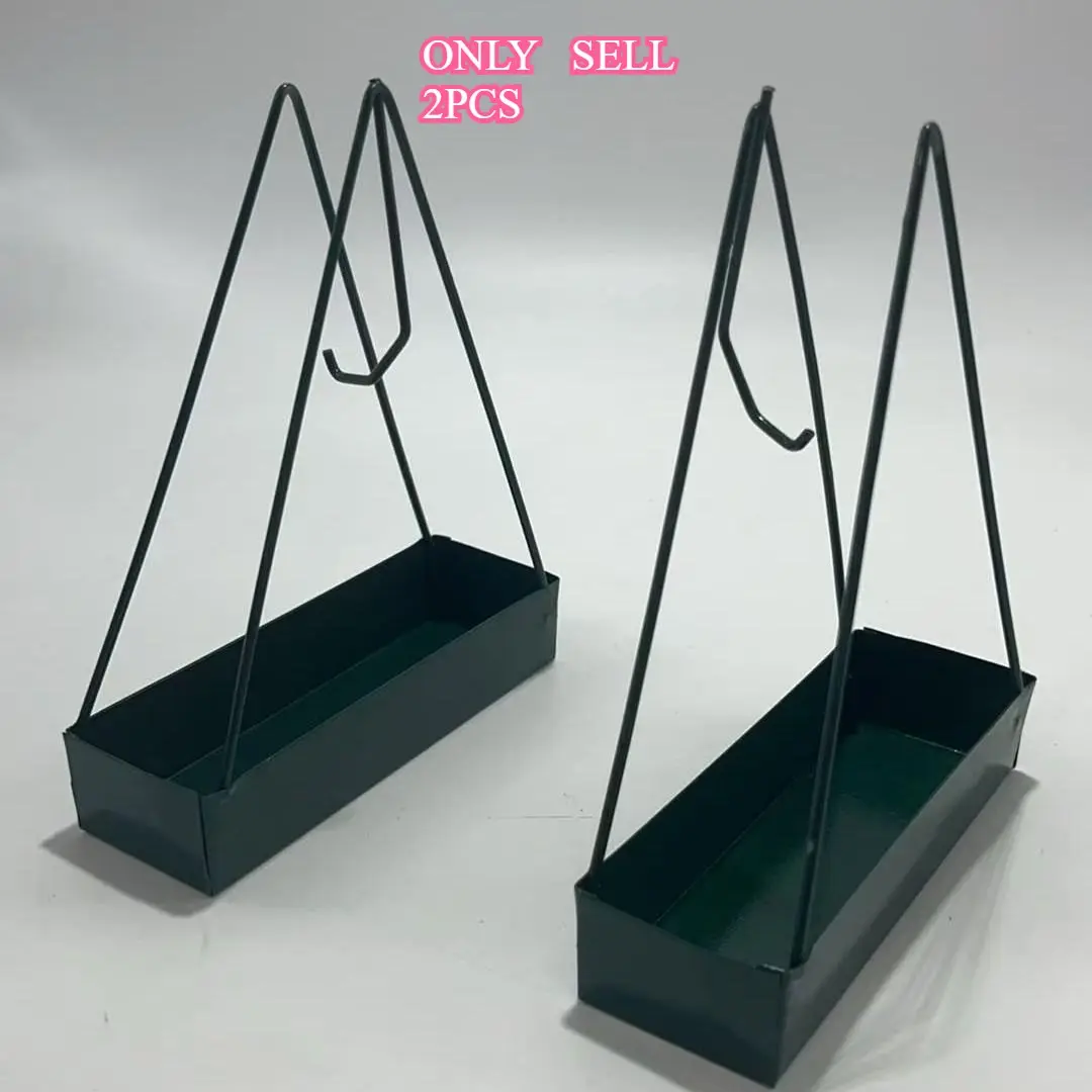 2pc Elegant Triangular Mosquito Coil Holder - Metal Hanging Ash Collector, No Electricity Needed, Creative Home Incense Burner with Stylish Design, Summer Decorative Incense Censer