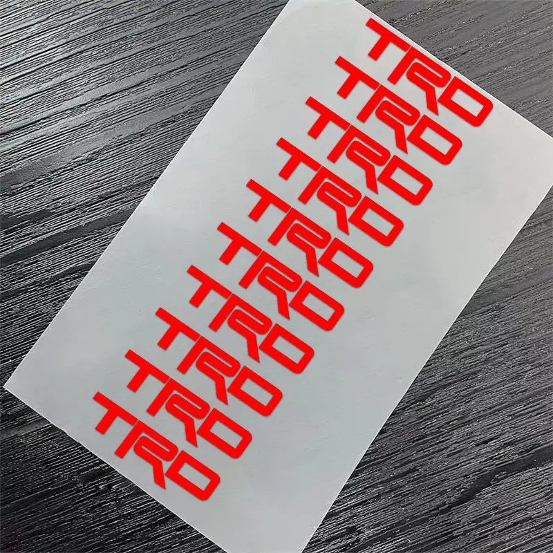 10pcs Car Emblem Sticker Set, Decorative Stickers for Trd Corolla Yaris Aygo Prius Chr Camry Auris Avensis, Car Interior & Exterior Decals, Car Styling Decals
