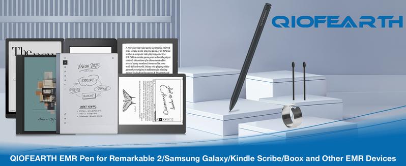 EMR Stylus for Remarkable 2 Pen,with Eraser,4096 Pressure Sensitivity and Tilt Support+ 2 Tips,Replacement Pen for 2020 Remarkable 2 Marker Plus