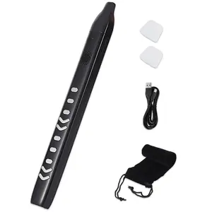 Portable Digital Wind Instrument with Built-in Speaker, 10 Tones Electronic Saxophone Flute Clarinet, Wireless MIDI Controller for iPad & PC, Silent Practice Headphone Jack, Rechargeable Smart Aerophone Starter Kit with 2 Mouthpieces