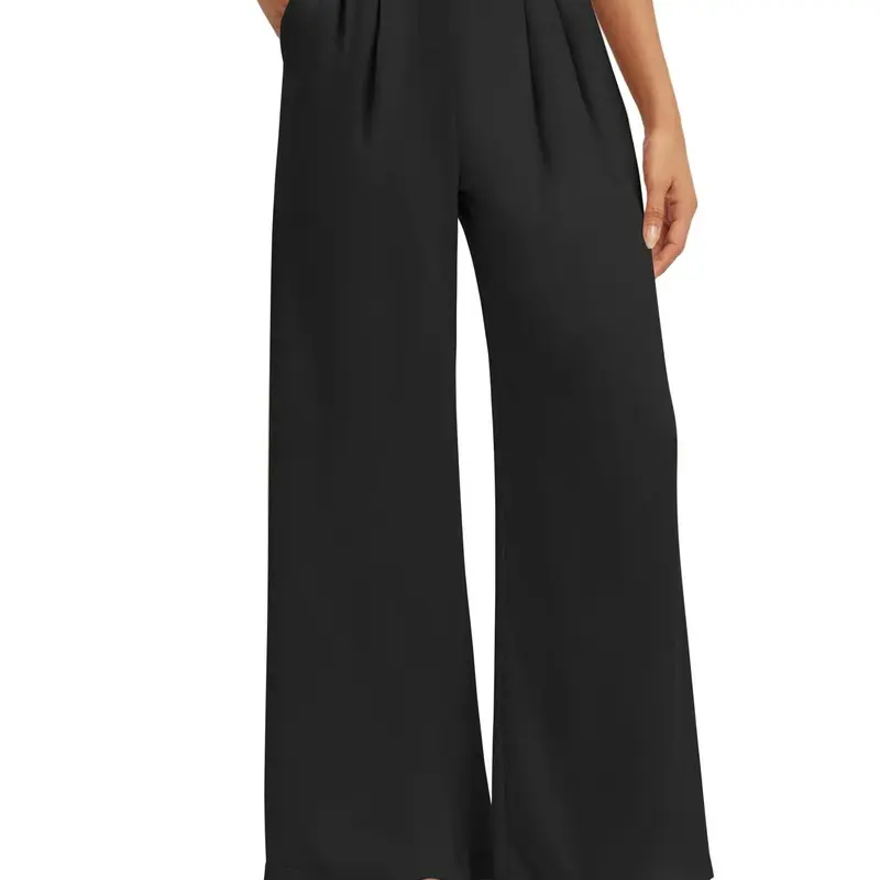 Women's Straight Leg Dress Pants | Business Casual Trousers | High Waist Slacks | Office Work Pants
