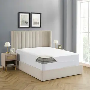 Queen Mattress Protector – Waterproof Zippered Mattress Encasement – Breathable Membrane – Fits 10″–16″ Deep – Full Encasement, Bed Bug & Liquid Barrier, Machine Washable