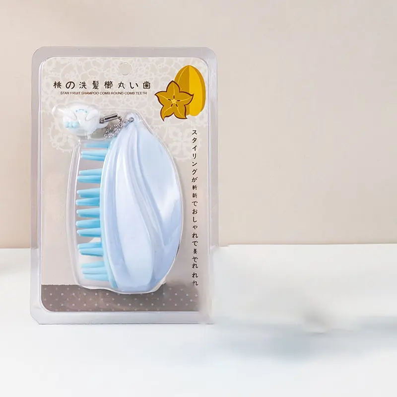 Head Massage Shampoo Brush, Scalp Exfoliating Scrubber, Soft Hair Care Tool for Wet & Dry Use, Suitable for Men & Women