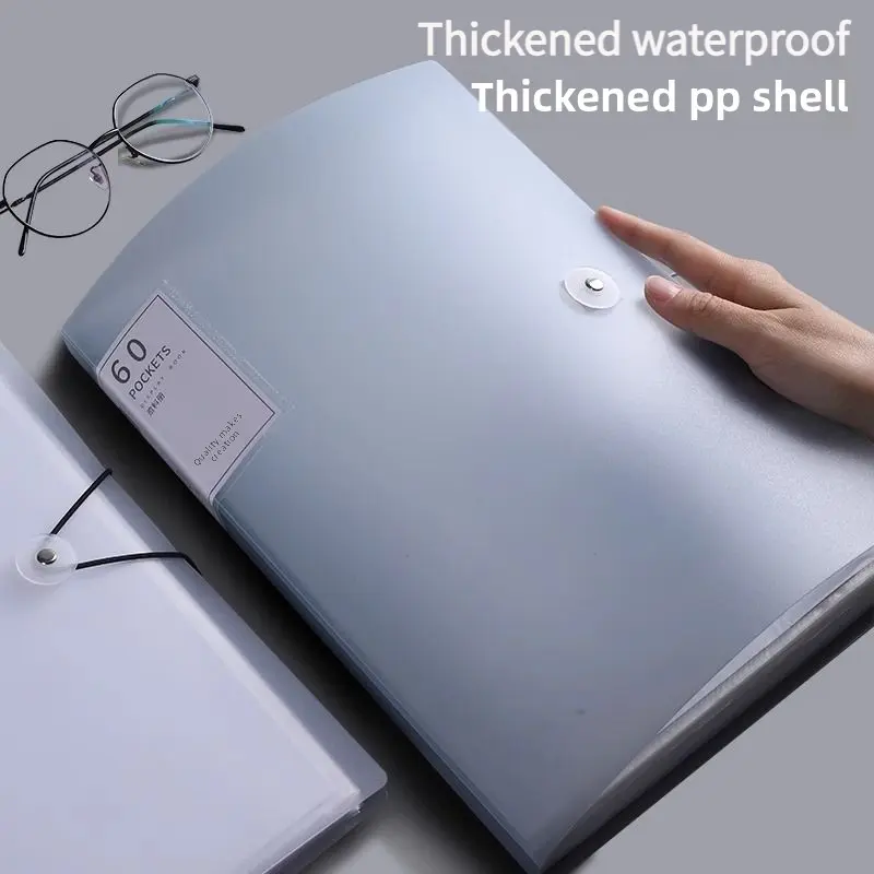 Opaque A4 5-Ring Refillable Binder with Adjustable Rings for School and Office Documents