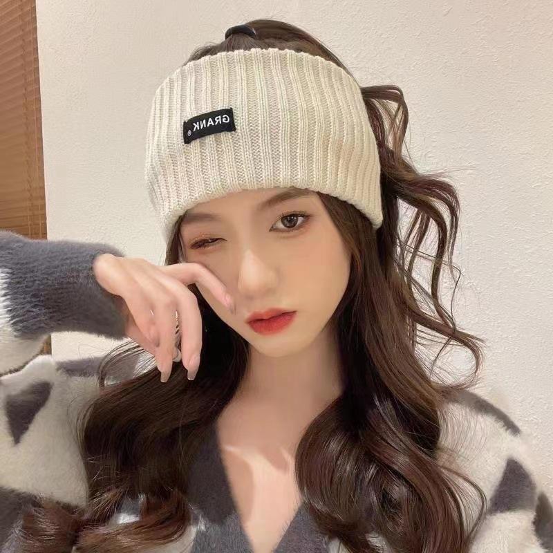 4-Pack Lettered Wide-Edge Sports Headbands - 4-Season Solid Color Headwraps, Hair Ties & External Wear Accessories