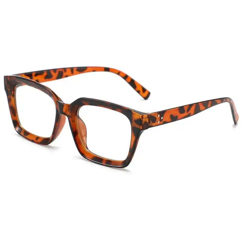 Leopard print frame white flat