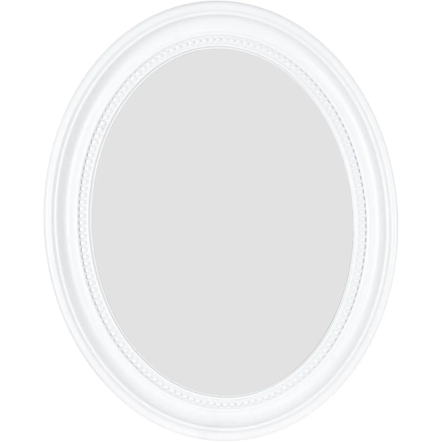 Funerom 20 x 16 inch(Frame Dimensions) White Wall Mirror Oval Bathroom Mirror Bedroom Mirror