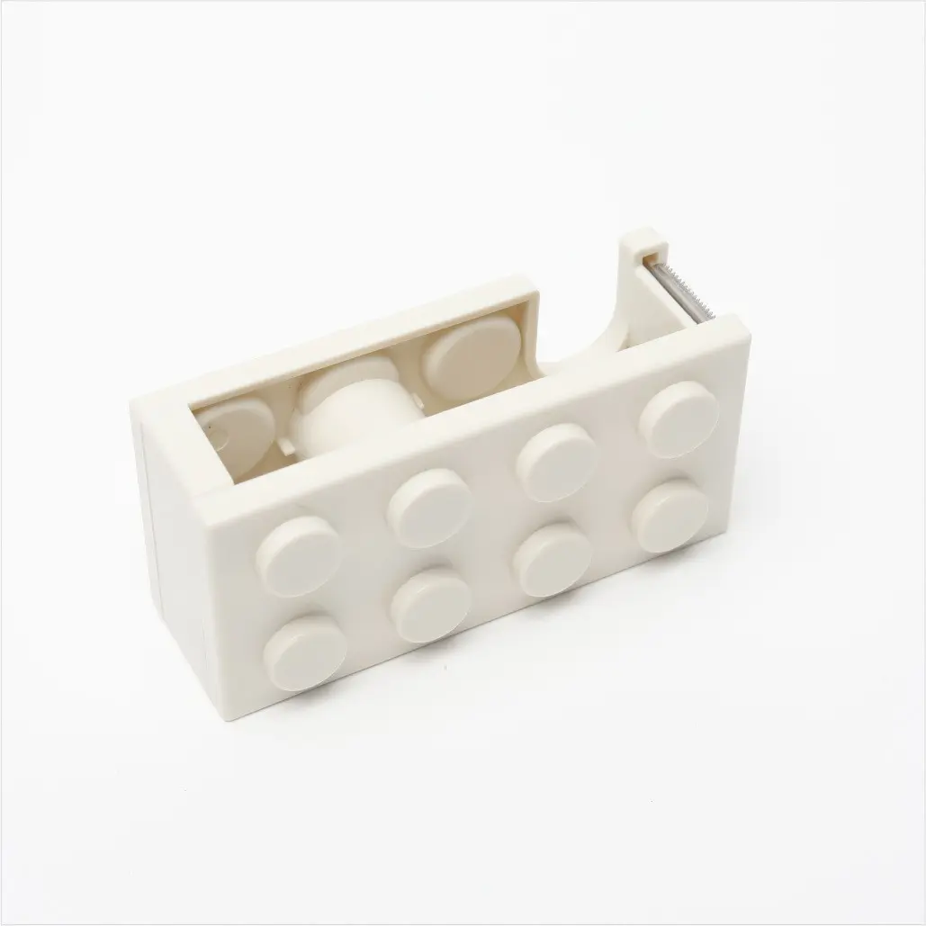 Creative Tape Dispenser Holder, Transparent Tape Cutter, Office Magnetic Tape Box, Cultural Design, Ideal for Offices & Home Use