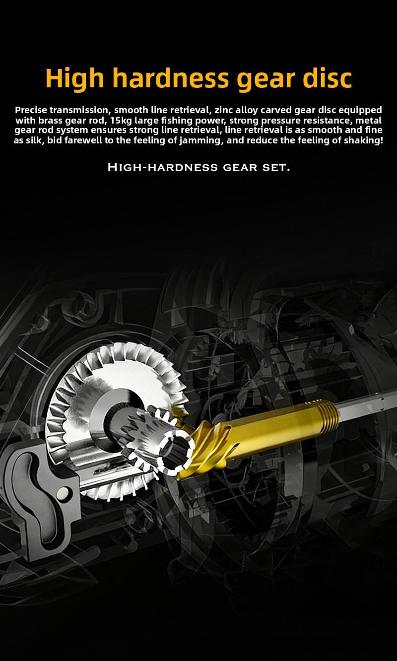 RTBLUE A9 Spinning Reel 15kg Max Drag, Saltwater Freshwater Fishing Reel Heavy Duty Durable