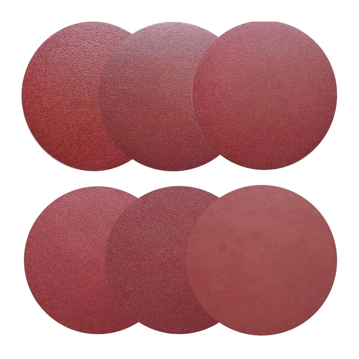18 Pack 12 Inch Psa Sanding Discs, 3 Each of 80/100/120/180/240/400 Grit, Self-adhesive Sandpaper for Drywall, Floor, Woodworking, Auto