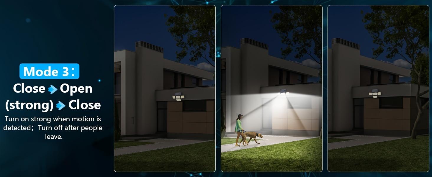 4 Modes Solar Flood Lights, 1~6 Pcs Set , 270°Wide Angle Lighting, Smart Sensor+Remote Control, Suitable for Patio, Garage Burglar, Porch, Outdoor Party, Shipment within 1-2 days