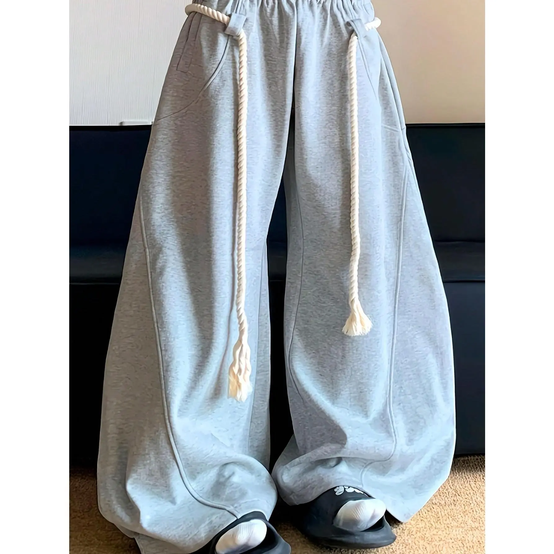 Mens Baggy Fashionable Spring To Summer Loose Fit Wide Leg Casual Sweatpants Mens Baggy Fashionable Spring To Summer Loose Fit Wide Leg Casual Sweatpants