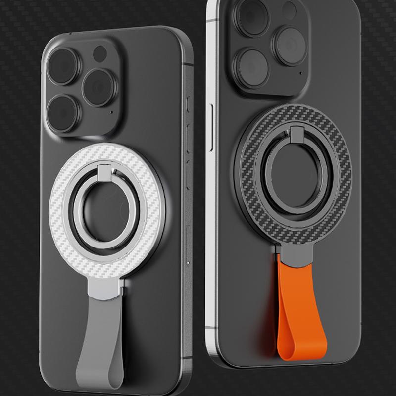 Magnetic Phone Finger Ring Holder, 360 Degree Rotatable Phone Stand, Portable Phone Holder for Home Office Gym Kitchen Desktop Use, Magnetic Smartphone Holder