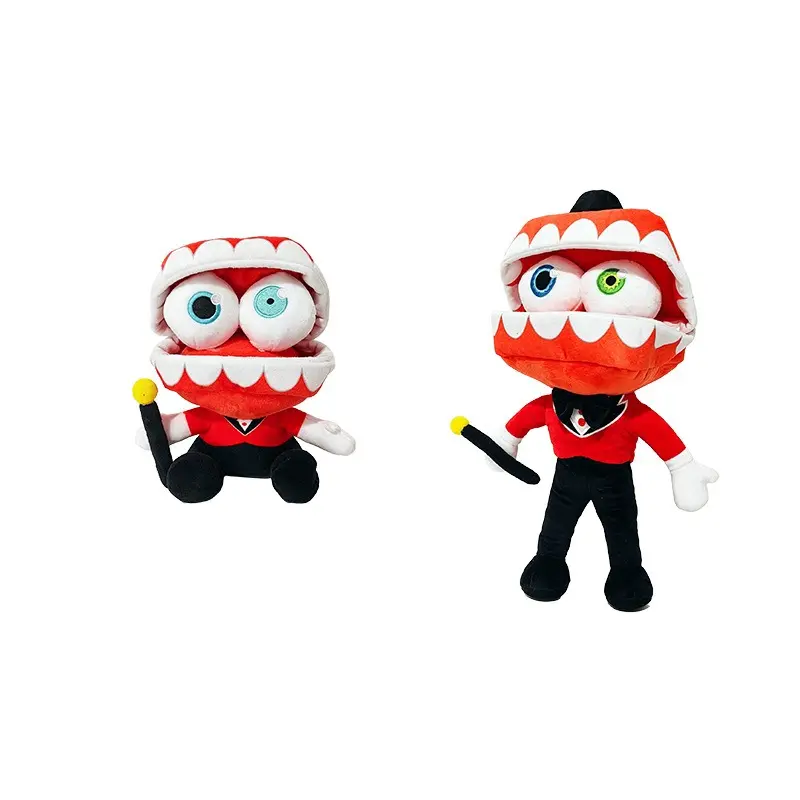 2 Pack Gangle Plush Doll Two Sizes Sitting & Standing Bendable Tentacle Hands Multi-Eyed Red Mouth TADC Digital Circus Horror Game Character Stuffed Toy Soft Fluffy Decor Gift For Kids Teens Halloween Spooky Party Favor Cross-Border Wholesale