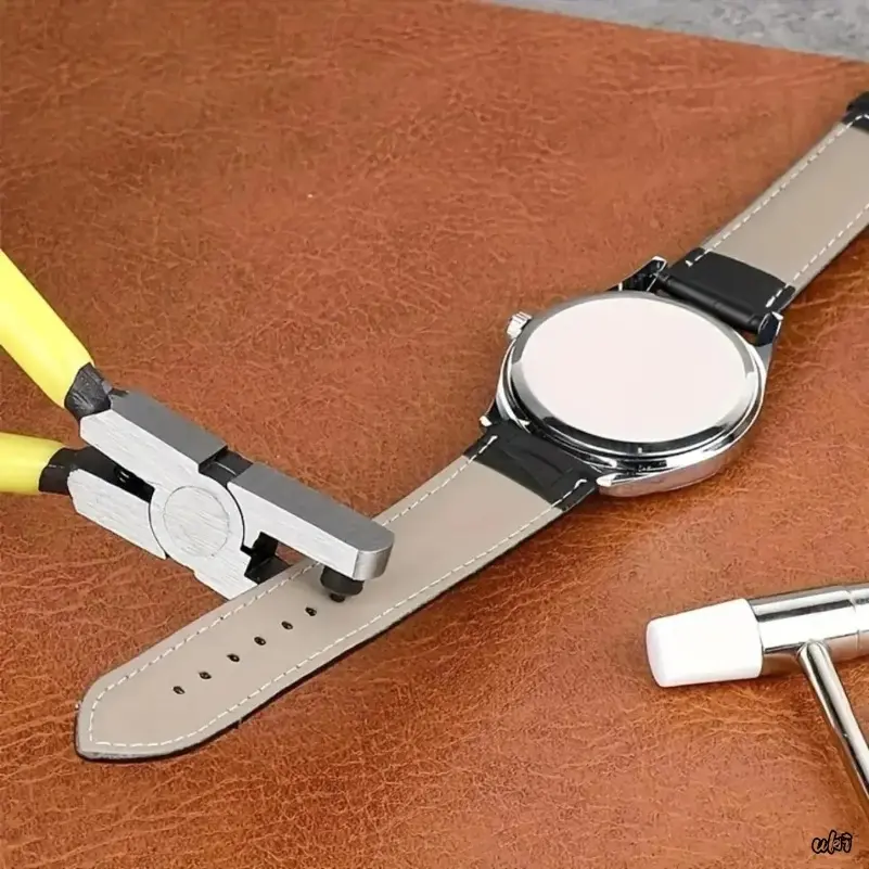 Leather Hole Punch Pliers - Heavy-Duty Hand Tool for Belt Resizing, Watch Straps, Bag Accessories and DIY Repair Projects, Diy Users, Resizing Belts, Leather Surfaces, Round Hole