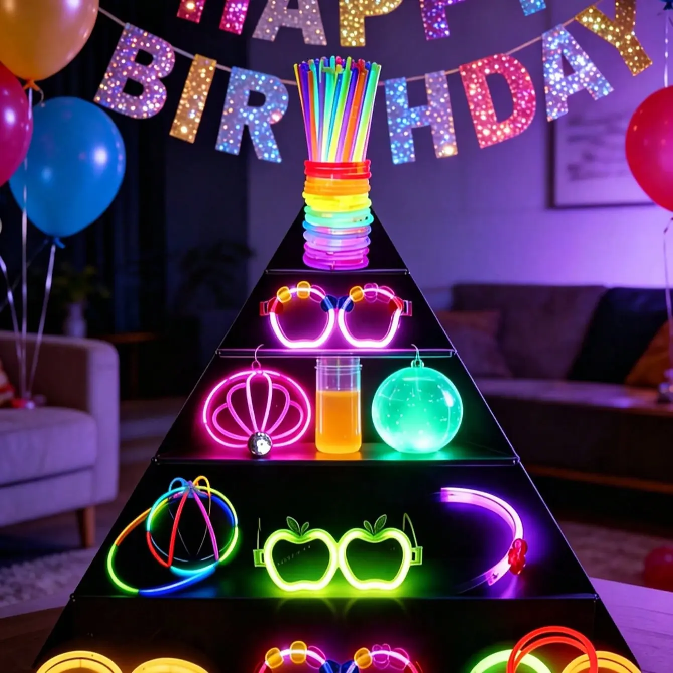 Fluorescent Sticks Wholesale, Multiple Colors Glow in Dark, Party Decor, Bracelets, Necklaces, Glasses, Headbands, Birthday, Concert, Festival