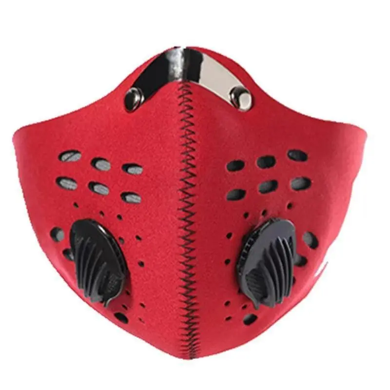 1 piece/set Outdoor Cycling Mask, Wind & Dust Proof Half Face Mask with Breath Valve, Activated Carbon Filter, Breathable, Warm, Anti-haze for Running, Outdoor Sports Mask