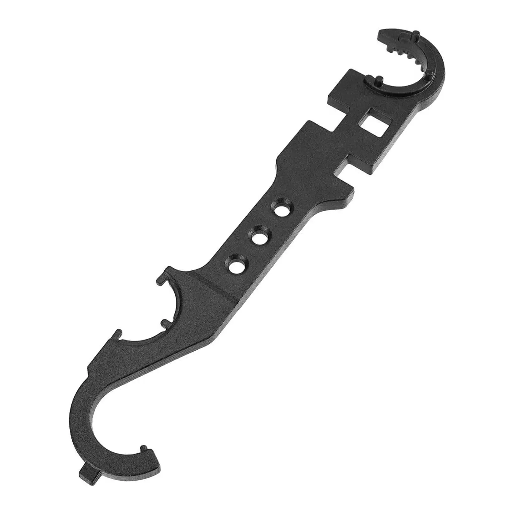 ⚙️ 1-Piece Black Multi-Tool Wrench – 12.3" Heavy Duty Alloy Steel Field Wrench for Auto, Plumbing & Camping 🏕️🚗🔧