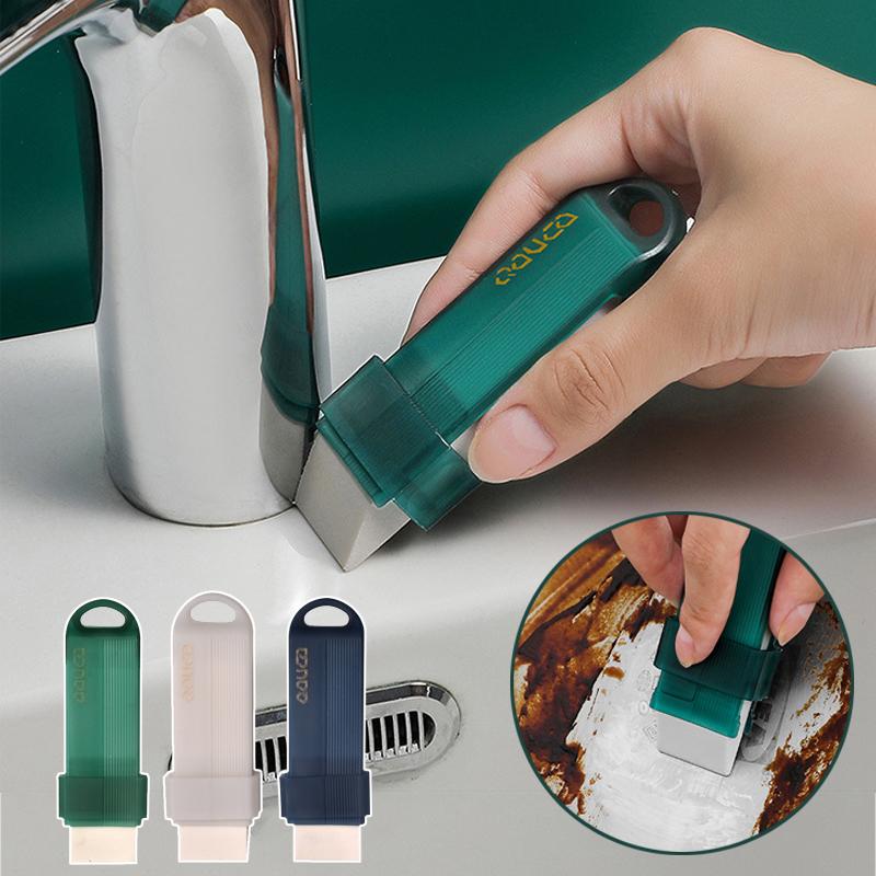 Kitchen Limescale Eraser, Kitchen Cleaner, Home Cleaning Products, 1 Count Faucet Cleaning Tool, Reusable Bathroom Sink Brush and Stainless Steel Stain Remover, Effective Stain Removal, Home Care Supplies