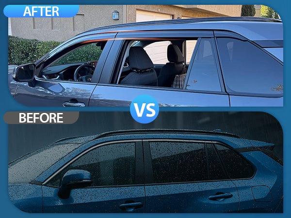 Nilight Window Rain Guards for Toyota Rav4 2019 2020 2021 2022 2023 2024, Out-Channel Window Visors Vent Wind Deflectors-6PCS