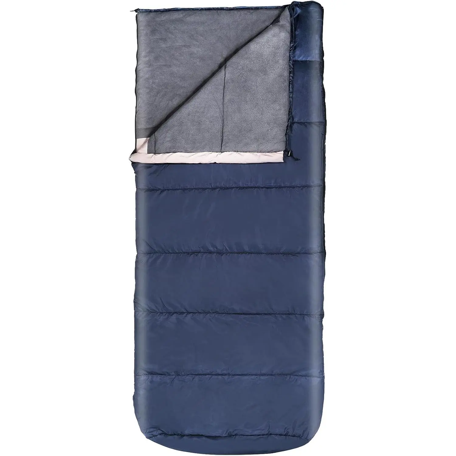 REDCAMP Cotton Flannel Sleeping Bag for Camping Backpacking, Adults Cold Weather Envelope Sleeping Bags with 2/3/4/6lbs Filling