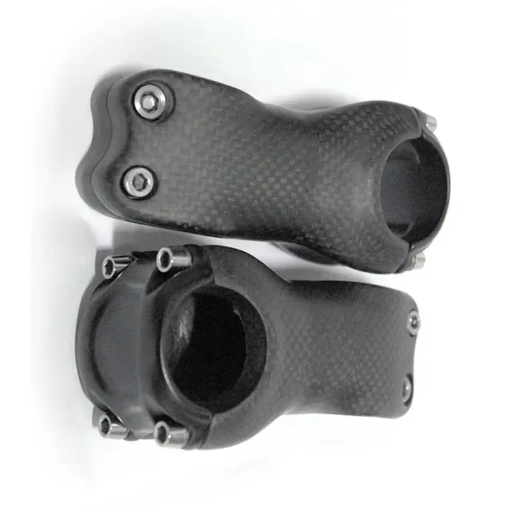 No Logo 3K Matte Full Carbon Bike Stem, Ultra Light 6°/17°, 60‑130mm, MTB Road Bicycle Handlebar Stem Parts, Cycling Equipment