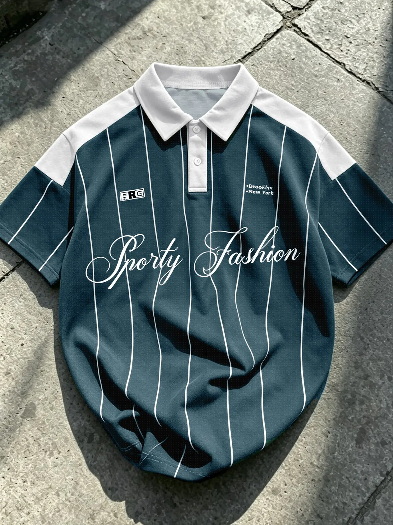 Men's Casual Polo Top, Short Sleeve Polo, Vintage Fashion Polo Shirt, Print, Comfortable and Stylish, Suitable for All Occasions, Streetwear and Leisure Style