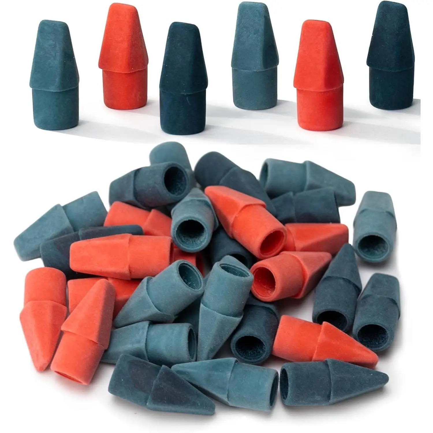Pencil Eraser Toppers, 30 Pack, Colorful Pencil Top Erasers for Kids School Supplies