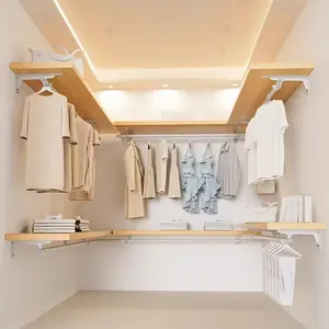 Two Heavy-Duty Metal Brackets with Hooks, Wall-Mounted Triangular Shelf Support, Durable Furniture Hardware for Wall Shelves
