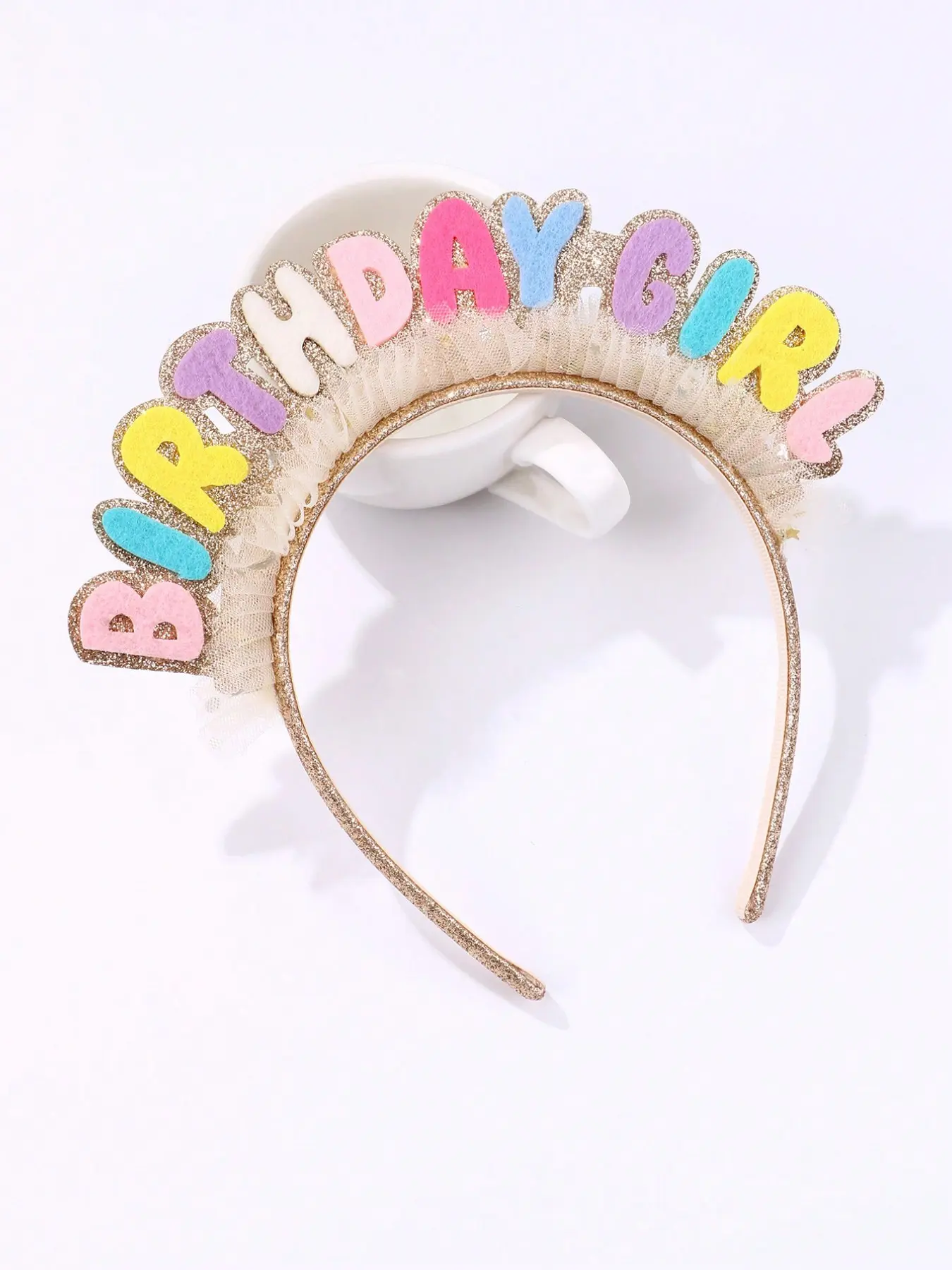 Colours Letter Design Headband, Creative Birthday Party Celebration Headband, Fashion Hair Accessories for Women & Girls, Hairbands