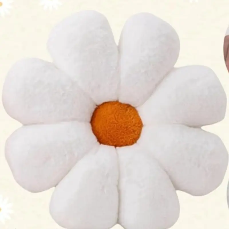 Floral Pillow with Daisy Pattern, Perfect Decor for Teens and Girls, Ideal for Bedroom, Game Room, Living Room