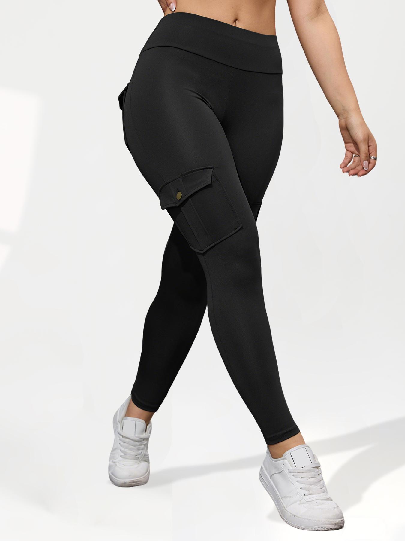 Women's Tie Dye Print Pocket Design Cargo Leggings, Casual Comfy Breathable Skinny Pants for Yoga Gym Workout, Ladies Bottoms for All Seasons