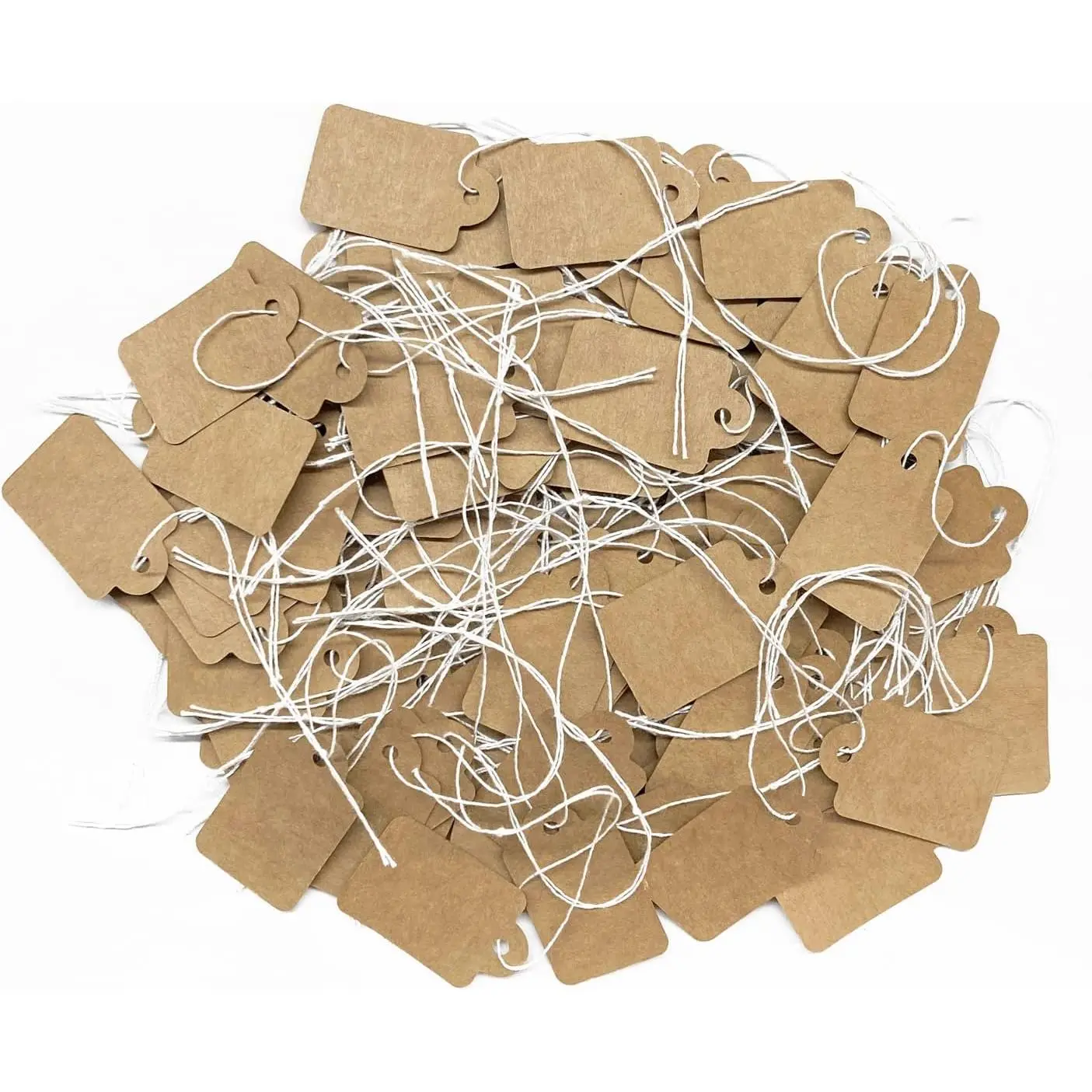 200 count  Price Tags with String Attached, Marking Strung Writable Price Labels, Display Label for Clothing  Tag 1.38 × 0.87 Inches