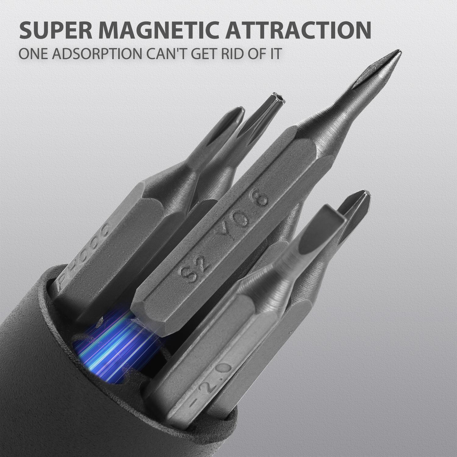 Mini Cordless 4-in-1 Rotary Tool Kit, Portable Electric Screwdriver with S2 Steel Bits, Adjustable Speed Electric Screwdriver for Electronics Repair