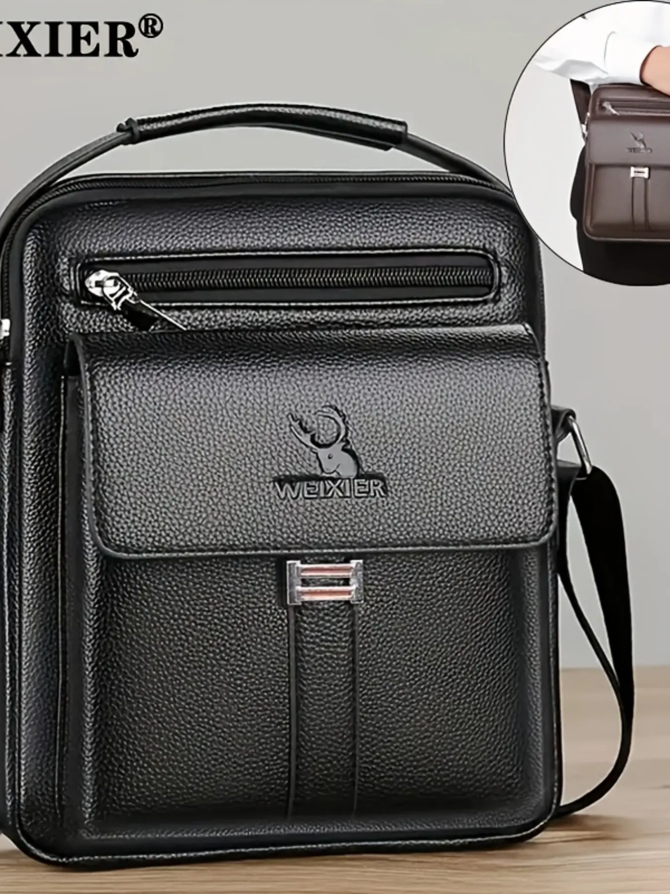 Neutral Messenger Bag, Vintage Style, Large Capacity, Lightweight, Comfortable Crossbody, Unisex, Ideal for Commute, Travel, Daily Use, Lightweight Crossbody Bags