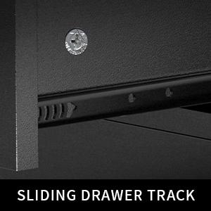 OmySalon Salon Storage Cabinet with Lock, Beauty Barber Salon Styling Station Organizer Equipment,Hair Stylist Station with 5 Hair Dryer Holders,Two Drawers,One Cabinet