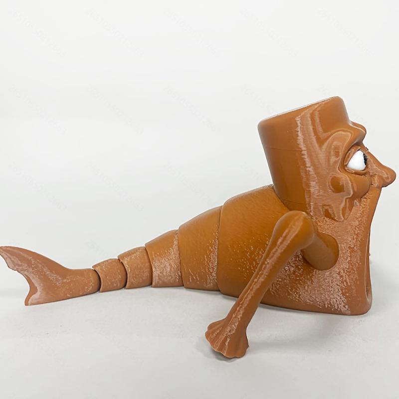 1pc | Tung Sahur Devourer Figurine | Brown, Black & White | Power-Free Desktop Decor | Suitable for Bookshelves & Offices | Elegant Home Decoration Accent | Perfect Gift for Decor Lovers