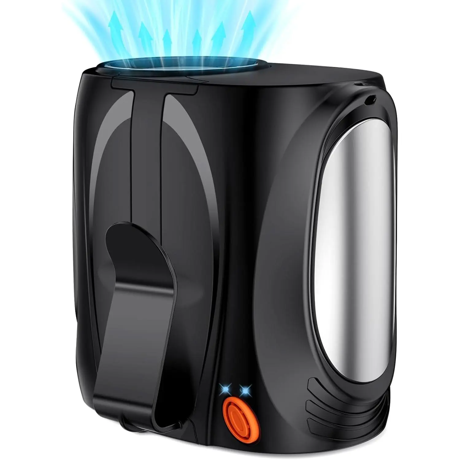 AI Portable  Fan, 6 Speeds 16000RPM  Turbo Airflow, 40H Max Cooling   Personal Fan Rechargeable, Hands-Free Shirt/Belt/ Fan for Work, Outdoor, Travel,  for Men