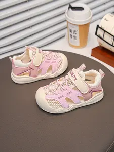 Infant Toddler Closed-Toe Mesh Sandals, Cute & Comfortable, Adjustable Velcro, Non-Slip Soft Sole, Ideal for Summer Daily Wear