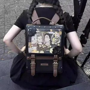 New Steam Age Girls' Ulzzang Ita Bag Cyberpunk Retro Y2K Exquisite Women's Backpack Harajuku Student Anime School Backpack