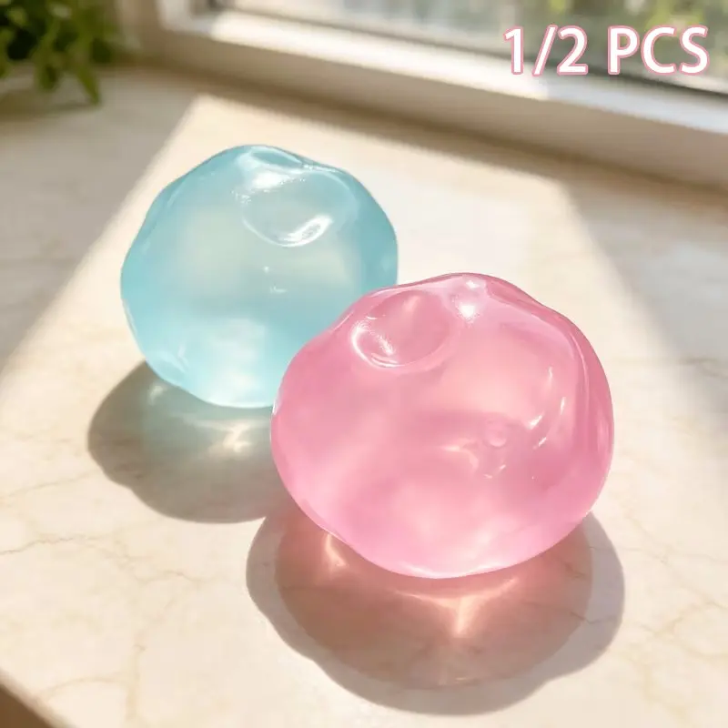 6cm Soft Coconut Oil Squishy Stress Ball, Slow-Rising Fidget Toy, Reusable Squeeze Ball, ADHD Desk Ornament, Super Soft Squishy Texture